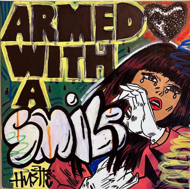 Armed with a smile